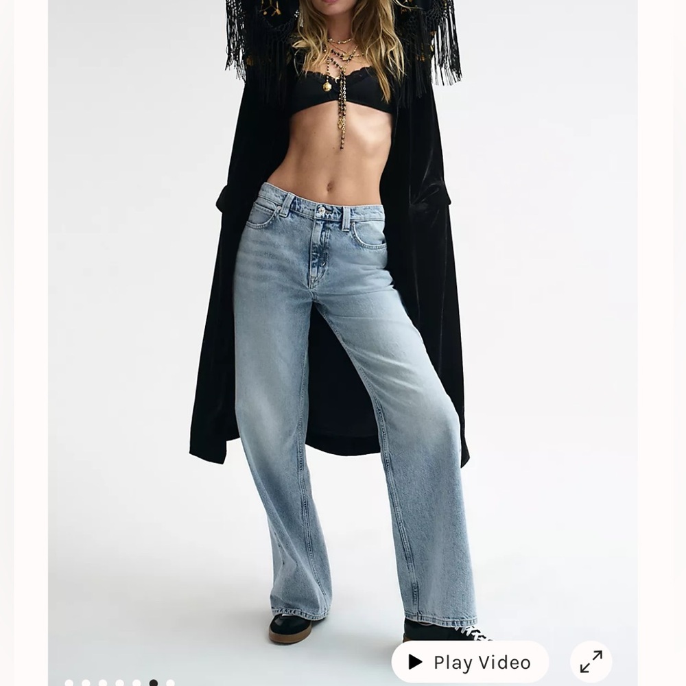 FREE PEOPLE We the free tinsley baggy high rise jeans size 27